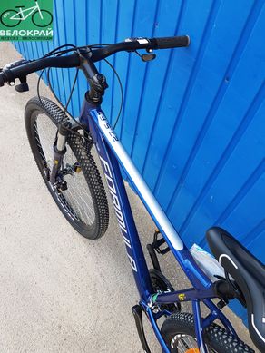 Велосипед 27,5" Formula F-1 AM DD 15,5" Al синьо-срібний з жовтим 2021