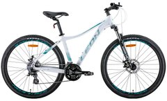 Велосипед 27,5" Leon XC-LADY  AM Hydraulic lock out DD  рама-16.5" білий з бірюзовим  2022