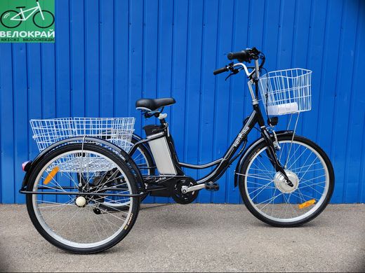 Електровелосипед 24" KelbBike, триколісний, 350W+PAS, чорний