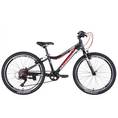 Велосипед 24" Formula ACID V-br 12" Al темно-сірий з червоним 2022